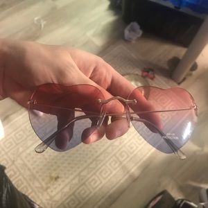 Ardene Heart shaped sun glasses
